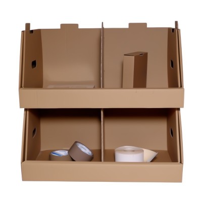 Cardboard shelves