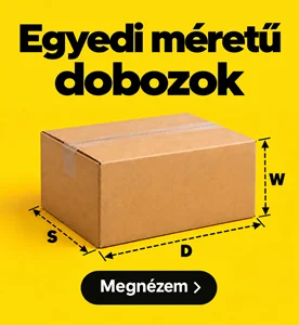 Egyedi méretű dobozok