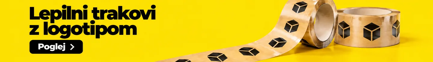 Lepilni trakovi z logotipom