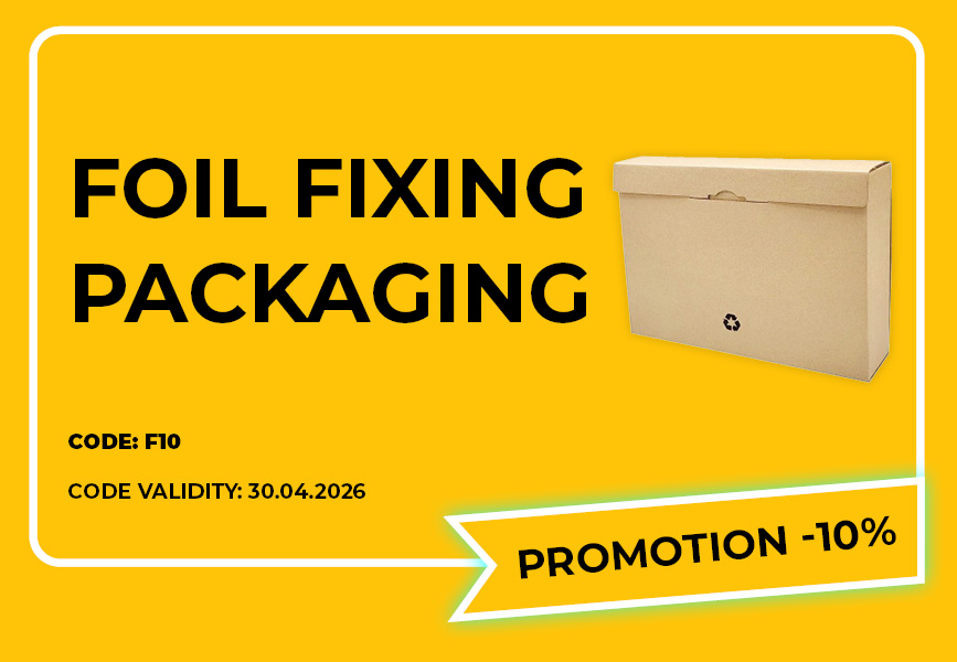 PUDEŁKA Z FOLIĄ STABILIZUJĄCĄ PROMOCJA KWIECIEŃ